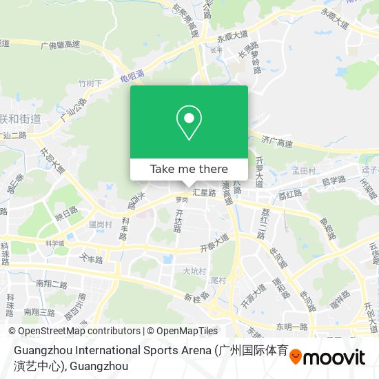 Guangzhou International Sports Arena (广州国际体育演艺中心) map