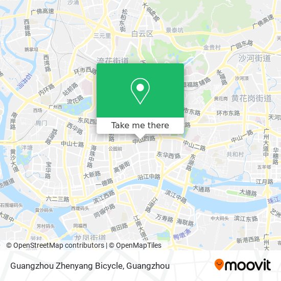 Guangzhou Zhenyang Bicycle map