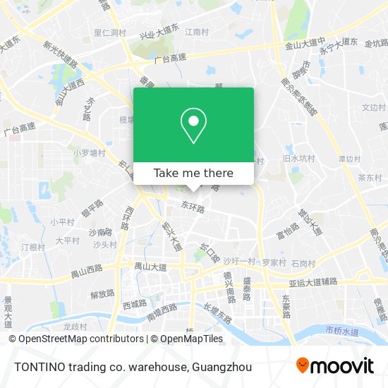 TONTINO trading co. warehouse map