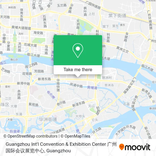 Guangzhou Int'l Convention & Exhibition Center 广州国际会议展览中心 map