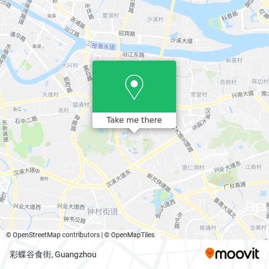 How To Get To 彩蝶谷食街in 南村镇by Bus Or Metro