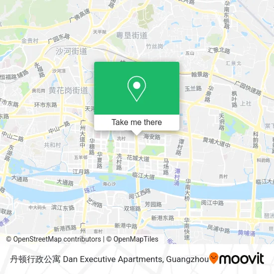 丹顿行政公寓 Dan Executive Apartments map
