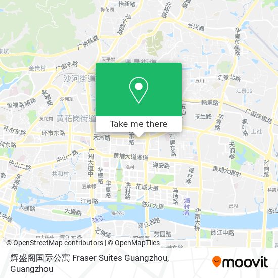 辉盛阁国际公寓 Fraser Suites Guangzhou map