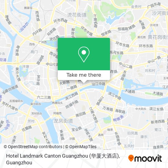 Hotel Landmark Canton Guangzhou (华厦大酒店) map