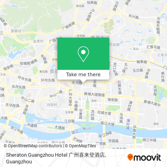 Sheraton Guangzhou Hotel 广州喜来登酒店 map