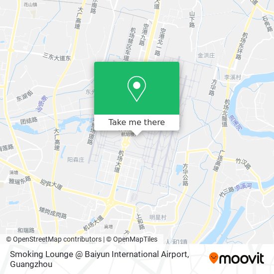 Smoking Lounge @ Baiyun International Airport map