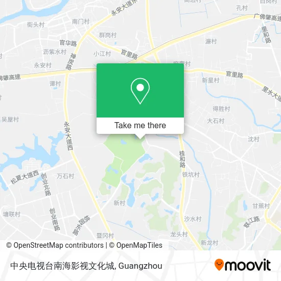 中央电视台南海影视文化城 map
