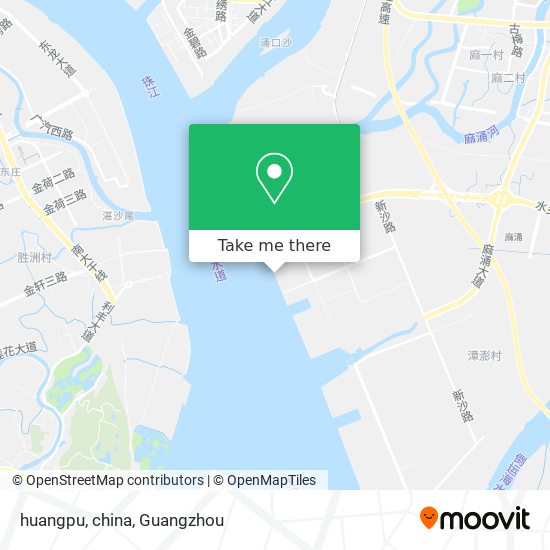 huangpu, china map