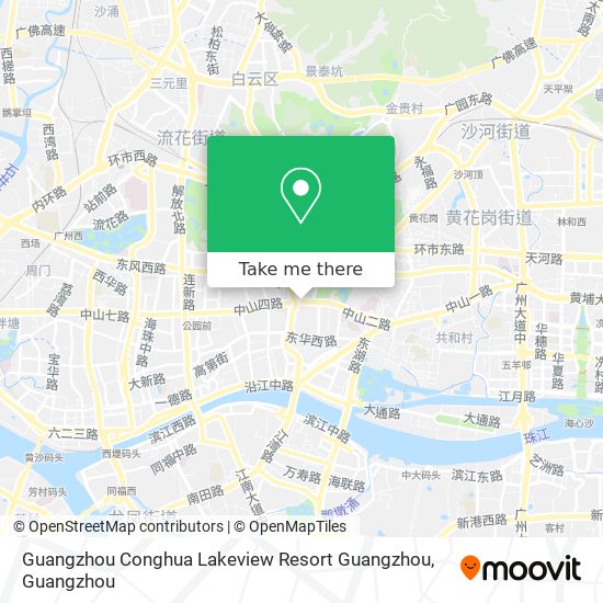 Guangzhou Conghua Lakeview Resort Guangzhou map