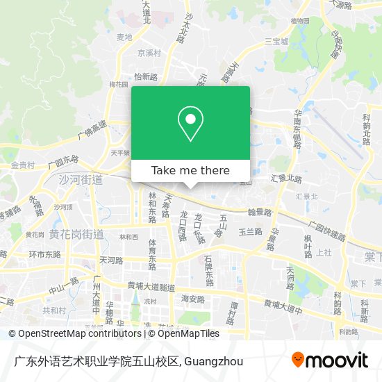 广东外语艺术职业学院五山校区 map