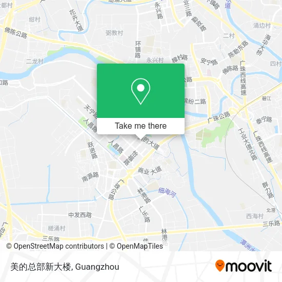 美的总部新大楼 map
