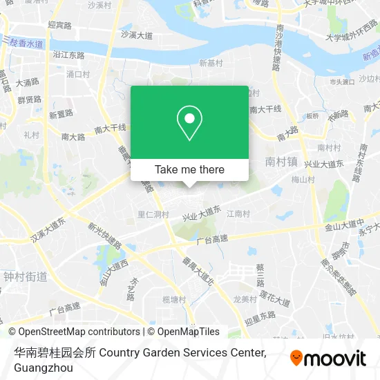 华南碧桂园会所 Country Garden Services Center map