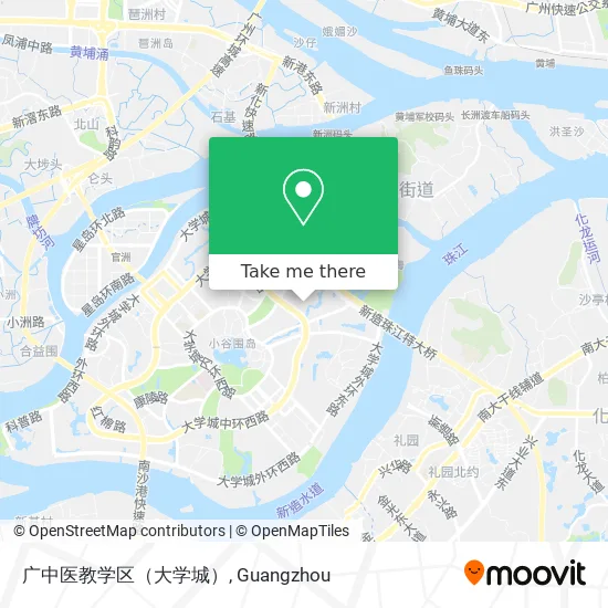 广中医教学区（大学城） map