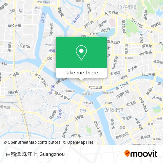 白鹅潭 珠江上 map
