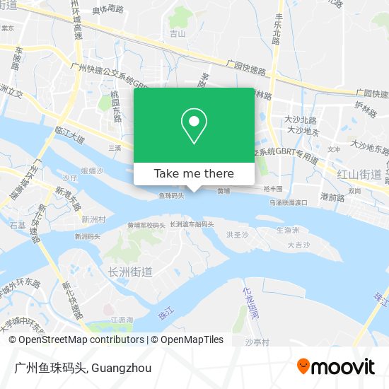 广州鱼珠码头 map