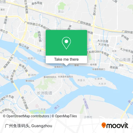 广州鱼珠码头 map