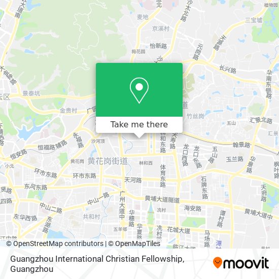 Guangzhou International Christian Fellowship map