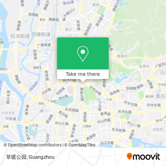 草暖公园 map