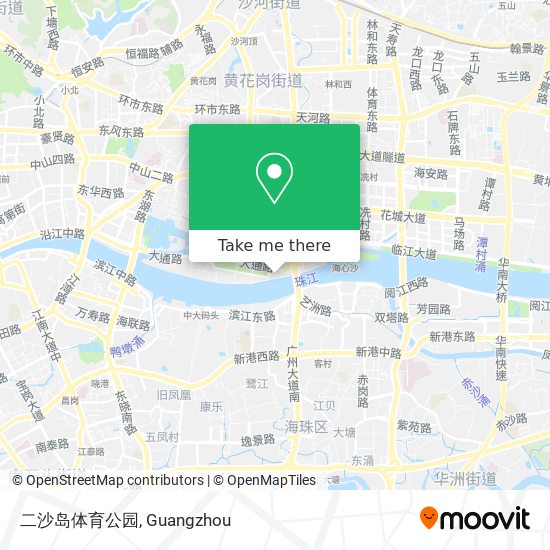 二沙岛体育公园 map