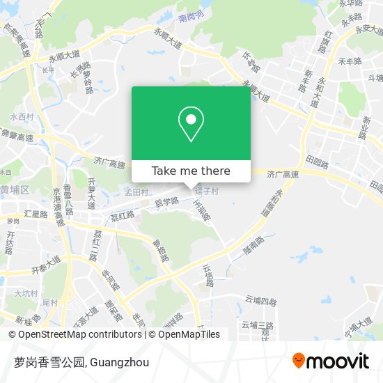 萝岗香雪公园 map