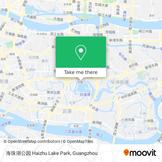 海珠湖公园 Haizhu Lake Park map