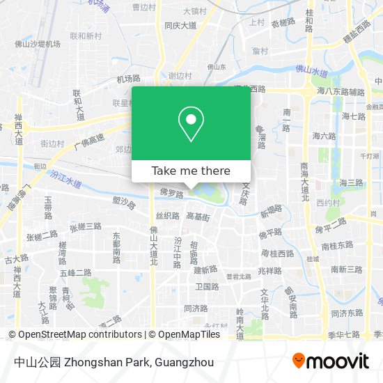 中山公园 Zhongshan Park map