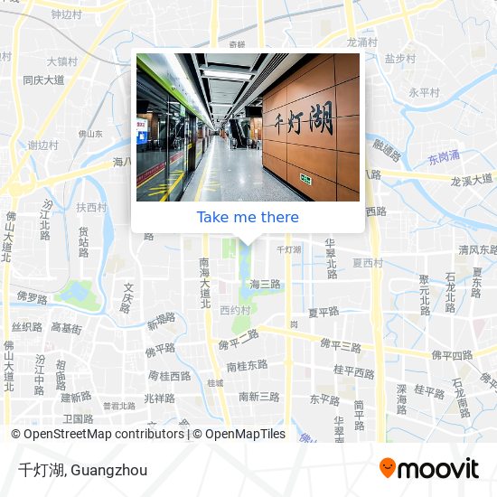 千灯湖 map