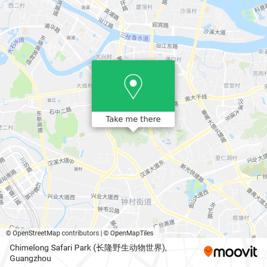 Chimelong Safari Park (长隆野生动物世界) map