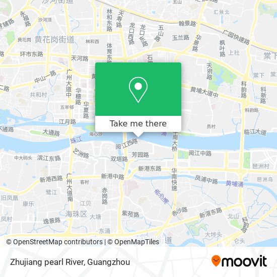 Zhujiang pearl River map