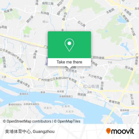 黄埔体育中心 map