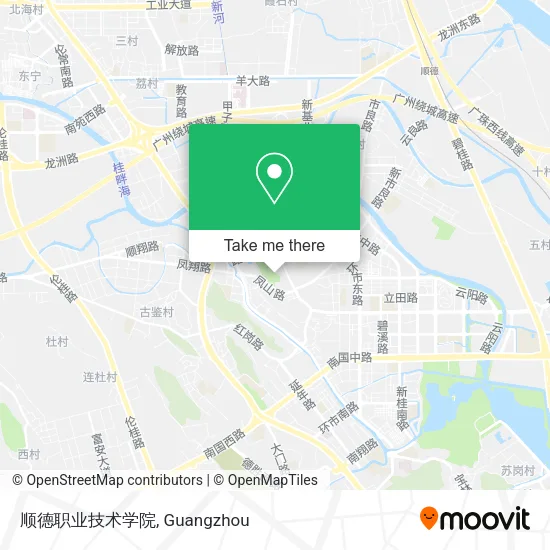 顺德职业技术学院 map