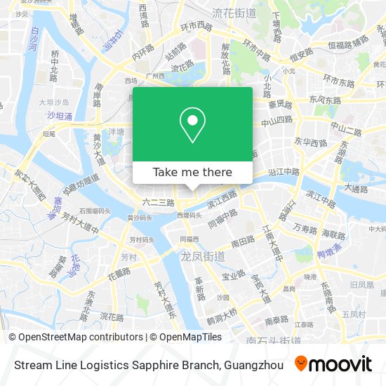 Stream Line Logistics Sapphire Branch map
