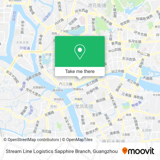 Stream Line Logistics Sapphire Branch map