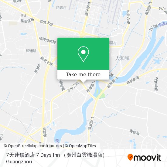 7天連鎖酒店 7 Days Inn （廣州白雲機場店） map