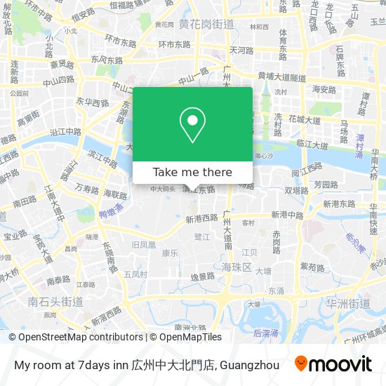 My room at 7days inn 広州中大北門店 map