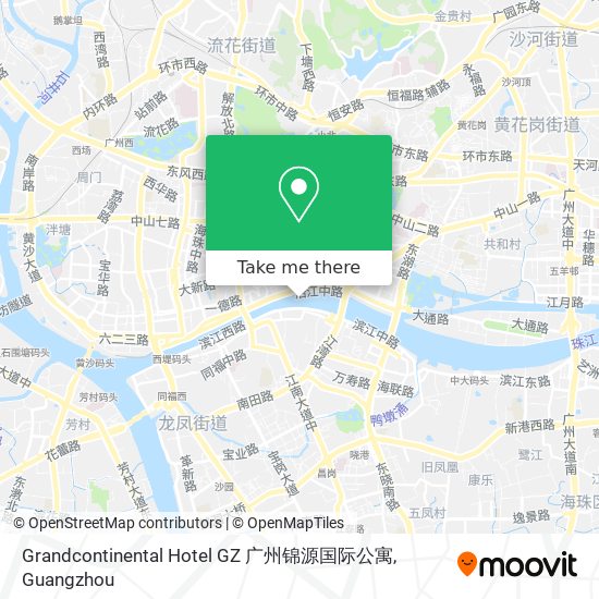 Grandcontinental Hotel GZ 广州锦源国际公寓 map