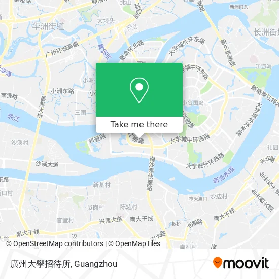 廣州大學招待所 map