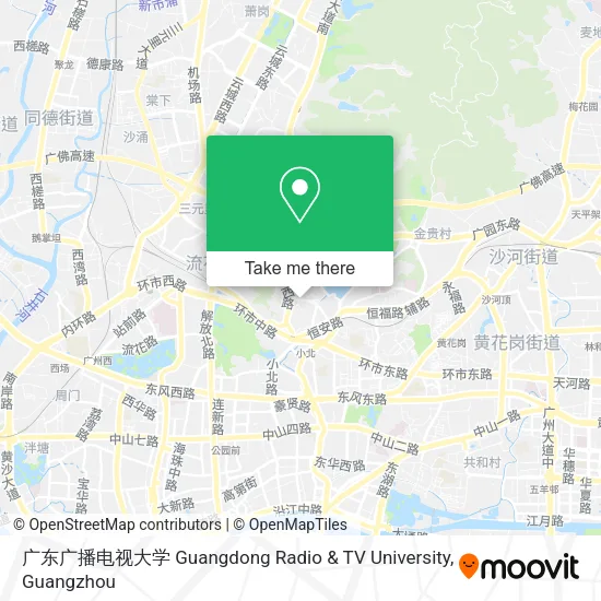 广东广播电视大学 Guangdong Radio & TV University map