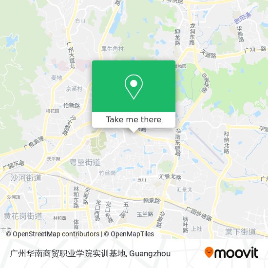 广州华南商贸职业学院实训基地 map