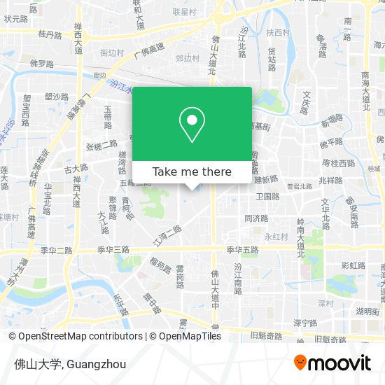 佛山大学 map