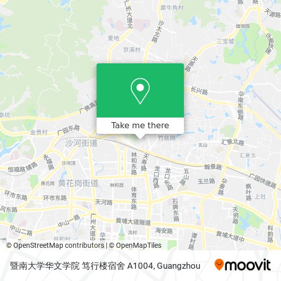 暨南大学华文学院 笃行楼宿舍 A1004 map