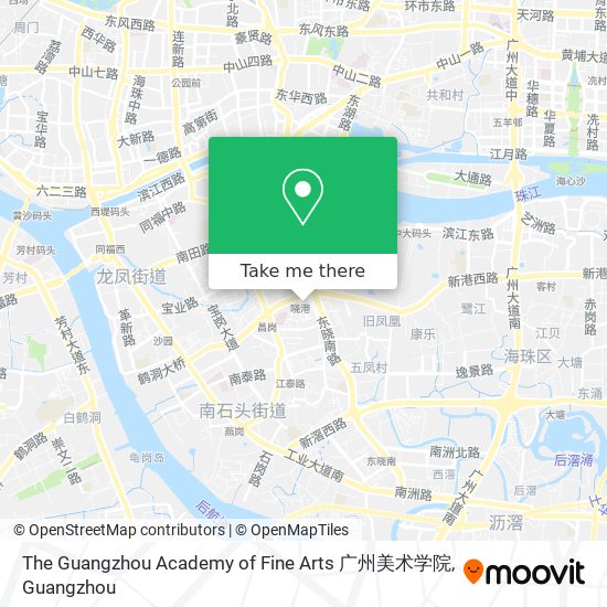 The Guangzhou Academy of Fine Arts 广州美术学院 map