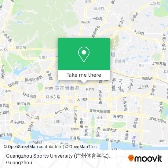 Guangzhou Sports University (广州体育学院) map