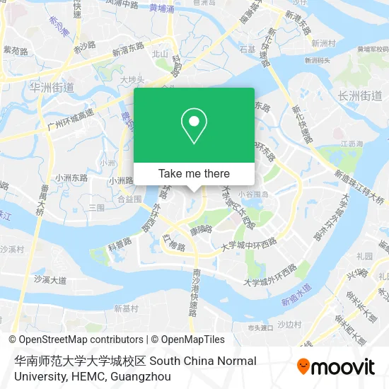华南师范大学大学城校区 South China Normal University, HEMC map