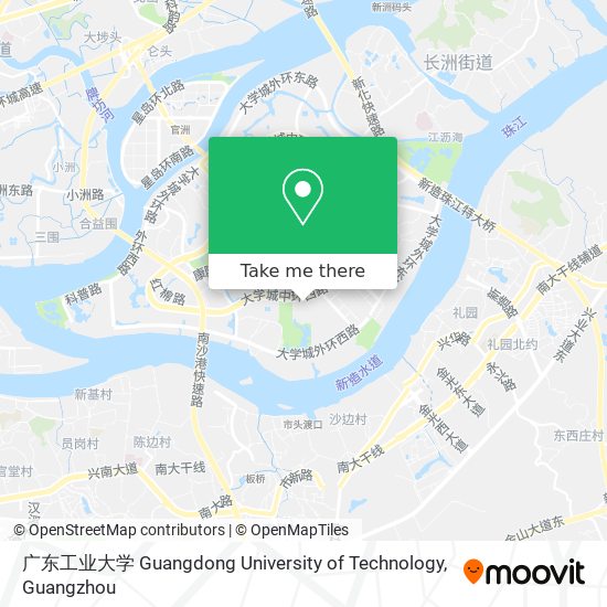 广东工业大学 Guangdong University of Technology map