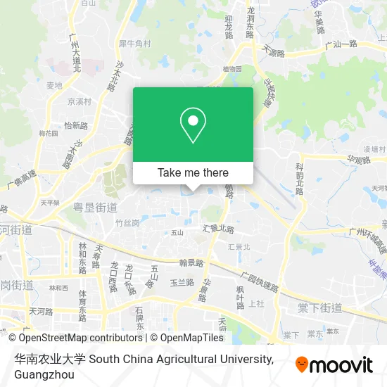 华南农业大学 South China Agricultural University map