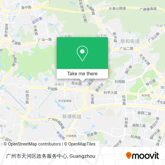 广州市天河区政务服务中心 map
