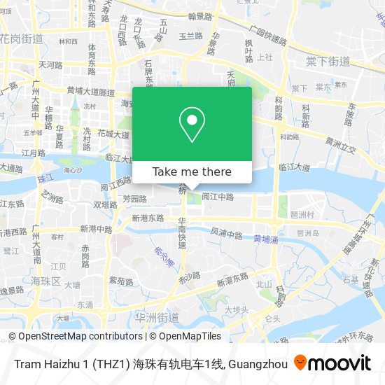 Tram Haizhu 1 (THZ1) 海珠有轨电车1线 map