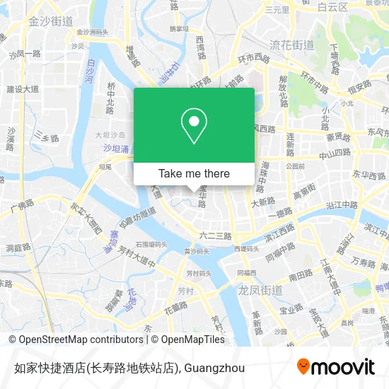 如家快捷酒店(长寿路地铁站店) map