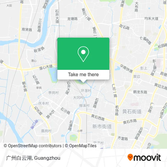 广州白云湖 map